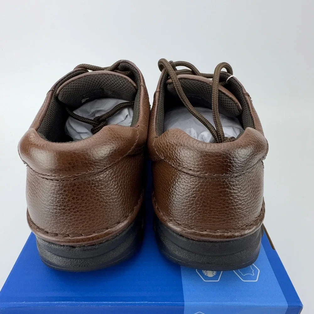 Nunn Bush Cameron Brown Tumble Leather Comfort Gel‎ Oxford Shoes Mens 9M NIB